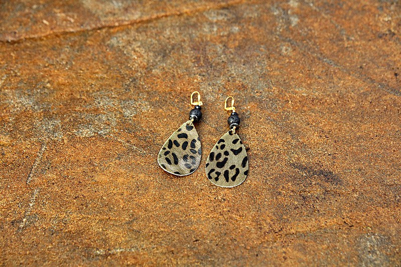 Heather  Leather Earring