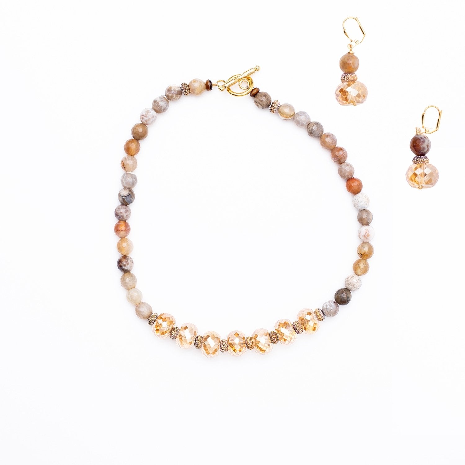Ocean Jasper Crystal Set - elementsofearthjewelry